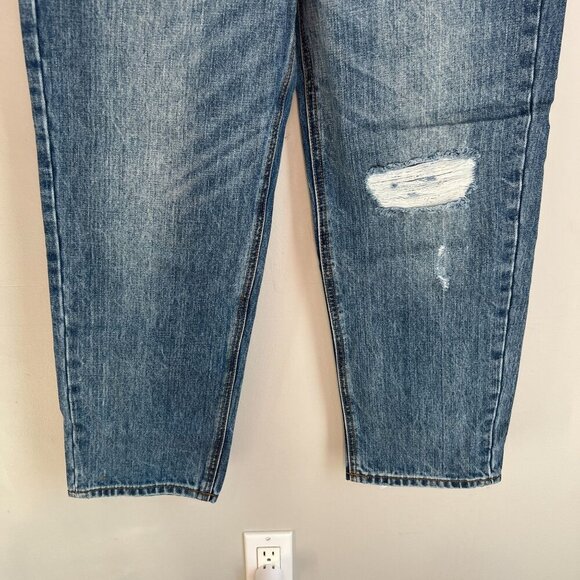 EVIDNT Malibu Medium Wash Distressed Girlfriend Relaxed Jeans Sz 27 Blue - Picture 5 of 11